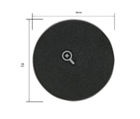 100 MM ROUND PLASTIC BASE (1pc)