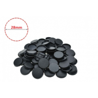 28 MM ROUND PLASTIC BASE (1pc)