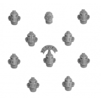 Ultramarines MkIV Praetorian Heads Upgrade Set