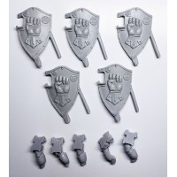 Imperial Fists Legion Phalanx Warder Squad - Shields