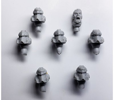 Imperial Fists Legion Phalanx Warder Squad - Heads