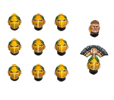 Imperial Fists MKVI Heads