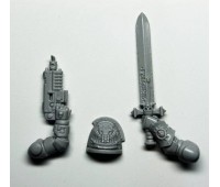 CAPTAIN WITH JUMP PACK - Power Sword, Bolter, Shoulder Pads