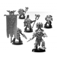 Magister Sevrin Loth Chief Librarian of the Red Scorpions with Honour Guard