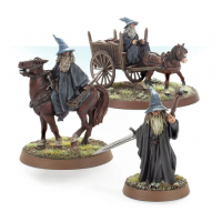 Gandalf the Grey Foot, Mounted and on Cart